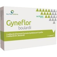 Aqua Viva Gyneflor Boulardii Probiotici Equilibrio Flora Intestinale e Vaginale, 20 Capsule