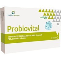 Aqua Viva Probiovital - Integratore con fermenti lattici per la flora intestinale, 30 capsule