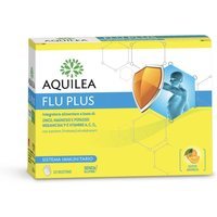 Aquilea Flu Plus Integratore Sistema Immunitario Gusto Arancia, 10 Bustine
