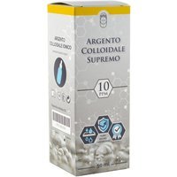 Argento Colloidale Ionico Supremo 10 PPM Dispositivo Medico con Contagocce, 50ml