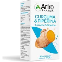 Arkopharma Arkocapsule - Curcuma + Piperina Bio Integratore, 40 Capsule