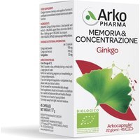 Arkopharma Arkocapsule - Ginkgo Bio Integratore, 45 Capsule
