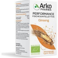 Arkopharma ArkoCapsule - Integratore Ginseng Bio Tonico Energizzante, 45Capsule