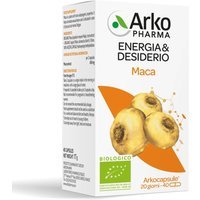Arkopharma Arkocapsule - Maca Bio Integratore Alimentare, 40 Capsule