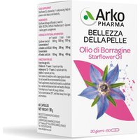 Arkopharma Arkocapsule - Olio Borragine Bio Integratore per la Pelle, 60 Capsule