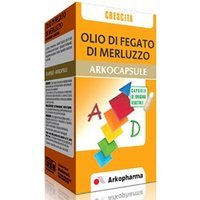 Arkopharma Arkocapsule Olio di Fegato di Merluzzo Integratore 60 Capsule