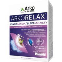 ArkoPharma Arkorelax - Sonno & Ansia Integratore senza Melatonina, 15 compresse