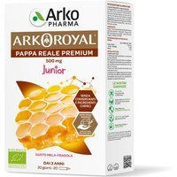 Arkopharma Arkoroyal - Junior Pappa Reale 500mg Integratore, 20 fialoidi
