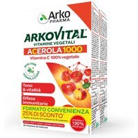 Arkopharma Arkovital - Acerola 1000 Vitamina C Naturale Family Pack, 60Compresse