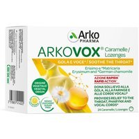 ArkoPharma Arkovox Gola e Voce Miele e Limone Integratore, 24 Caramelle