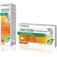 ArkoPharma Arkovox Pack 24 Pastiglie Propoli Miele Limone + Spray Gola 30ml