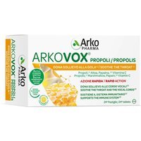 ArkoPharma Arkovox Propoli Pastiglie Miele e Limone Integratore, 24 Compresse