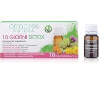 Armores Natura 10 Giorni Detox Integratore Alimentare, 10 flaconcini