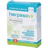 A&R Pharma Herpasovir Integratore Prevenzione Infezioni Virali, 30 Compresse