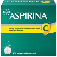 Aspirina C Antinfiammatorio Antidolorifico per Influenza Raffreddore e Febbre con Vitamina C, 40 Compresse