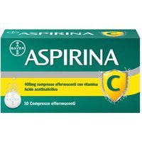 Aspirina C Antinfiammatorio Antidolorifico per Influenza Raffreddore e Febbre con Vitamina C, 10 Compresse