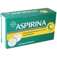 Aspirina C Raffreddore Influenza 400mg Acido Acetilsalicilico 240mg Vitamina C, 10 Compresse Effervescenti