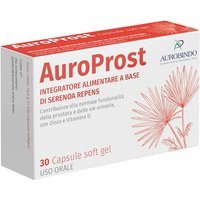 Aurobindo Pharma AuroProst Integratore Prostata e Vie Urinarie, 30 Capsule Soft