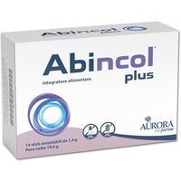 Aurora Biofarma Abincol Plus Integratore Alimentare, 14 Stick Orosolubili