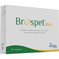Aurora Biofarma Brospet Mini Mangime Complementare Cani e Gatti, 20 compresse