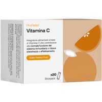 AVAS Pharmaceuticals Prorelief Vitamina C - Integratore in polvere per le difese immunitarie, 20 stick da 2,5 g
