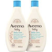 Aveeno Baby Daily Care - Bipack Bagnodoccia per Bagnetto Neonati per Pelle Delicata e Sensibile, 2 x 400ml