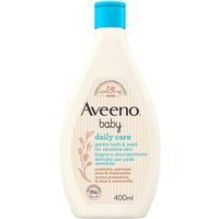 Aveeno Baby Daily Care Bagnodoccia per Bagnetto Neonati con Avena e Senza Sapone, 400ml
