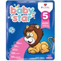 Baby Star Pannolini Per Bambini Taglia 5 12-25Kg, 16 Pannolini