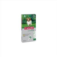 Bayer Advantix Spot-On Antiparassitario Per Cani Fino A 4 kg 4 Pipette