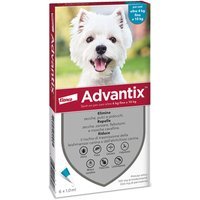 Bayer Advantix Spot-On Antipulci Antipidocchi Cani da 4 a 10 kg, 6 Pipette x 1ml