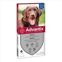 Bayer Advantix Spot-On Per Cani Oltre 25 kg Fino A 40 kg 4 Pipette Da 4 ml