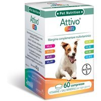 Bayer Attivo Tabs Mangime Complementare per Cani, 60 compresse