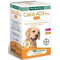 Bayer Calcio AD3 Sviluppo Mangime Complementare per Cani, 40 compresse
