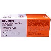 Bayer Rovigon compresse rivestite - Farmaco per la carenza di vitamine A ed E, 30 compresse