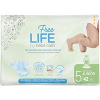 BébéCash FreeLife - Pannolino per Bambini Taglia 5 Junior, 42 pannolini