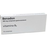 Benadon 300mg Vitamina B6, 10 Compresse Gastroresistenti