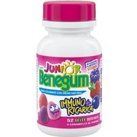 Benegum J Immuno + Ricarica Integratore Alimentare ai Frutti Rossi, 156g
