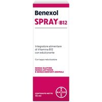 Benexol Spray Integratore di Vitamina B12 ad Alto Dosaggio con Edulcorante, 15ml