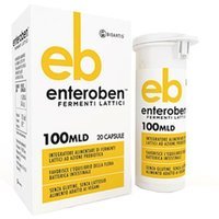 Bioartis Enteroben 100 Mld - Integratore probiotico per la flora intestinale, 20 capsule vegetali