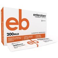Bioartis Enteroben 200 mld - Integratore di fermenti lattici per la flora intestinale, 14 bustine