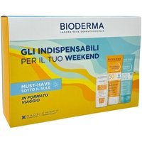 Bioderma Kit Gli Indispensabili per il Tuo Weekend Photoderm Stick SPF50+ + Latte Solare SPF50+ + Gel-Crema Doposole