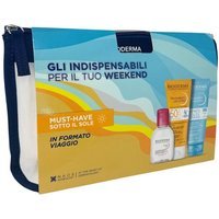 Bioderma Kit Gli Indispensabili per il Tuo Weekend Sensibio H2O + Photoderm Latte SPF50+ + Photoderm Doposole