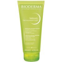 Bioderma Sebium - Gel Moussant Actif Gel Detergente Purificante, 200ml