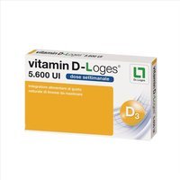 Biofarmex Vitamin D-Loges 5.600 UI Integratore Alimentare 30Gelatine Masticabili