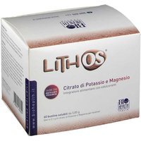 Biohealth Lithos - integratore magnesio e potassio, 60 bustine da 3,85 g