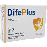 Bioisid Difeplus Integratore di Lattoferrina Quercetina e Vitamine, 20 Capsule