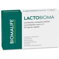Biomalife Lactobioma Integratore Equilibrio Flora Batterica Intestinale, 30 Capsule