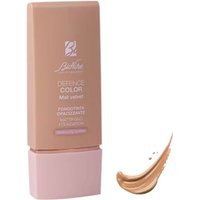 Bionike Defence Color Mat Velvet Fondotinta Opacizzante per Pelle Grassa Mista Sensibile Allergica Colore 04 Beige, 30ml