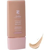 Bionike Defence Color Mat Velvet Fondotinta Opacizzante per Pelle Grassa Mista Sensibile Allergica Colore 01 Ivory, 30ml