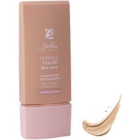 Bionike Defence Color Mat Velvet Fondotinta Opacizzante per Pelle Grassa Mista Sensibile Allergica Colore 02 Cream, 30ml